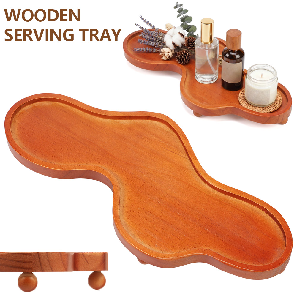 Home Cooking Dishes - Plateau de service en bois en