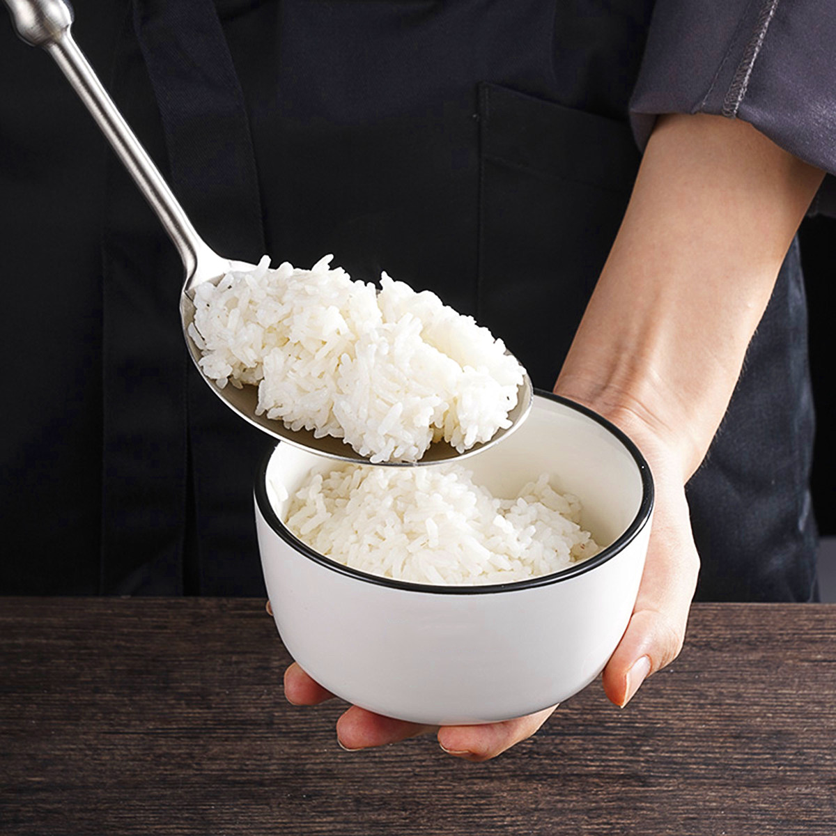 Home Cooking Utensil Set - Louche à riz en acier inoxydable