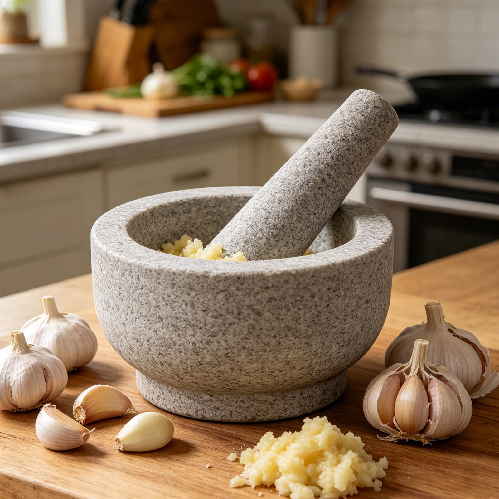 Pilon et pierre à moudre en gr - Mortar Pestle Granite avis et prix