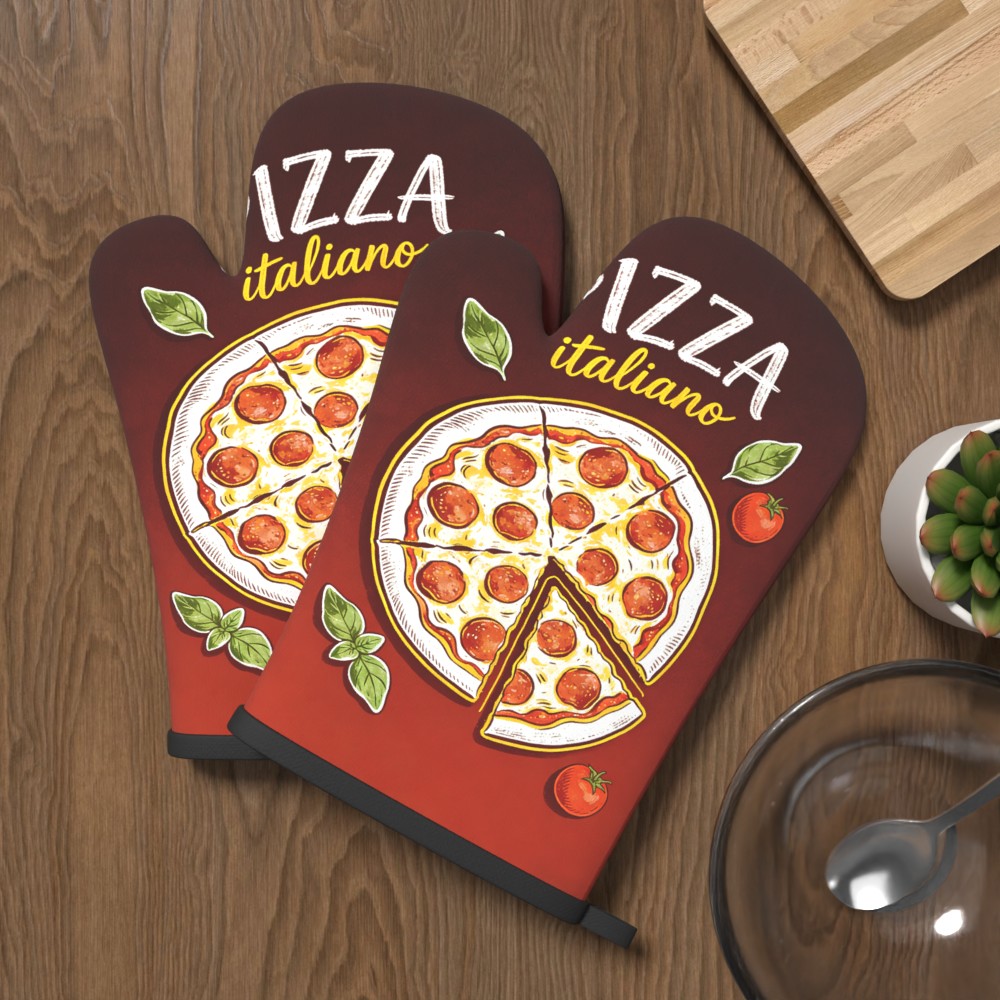 Gants de cuisine imprimés Pizz - Home Cooking Chef avis et prix