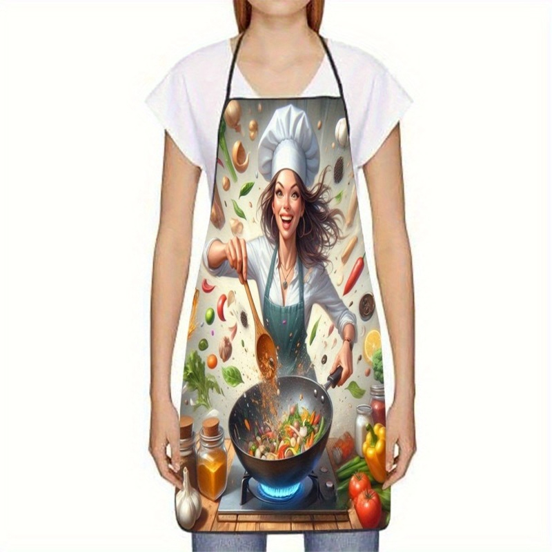 Tablier de cuisine imprimé pou - Home Cooking Chef avis et prix