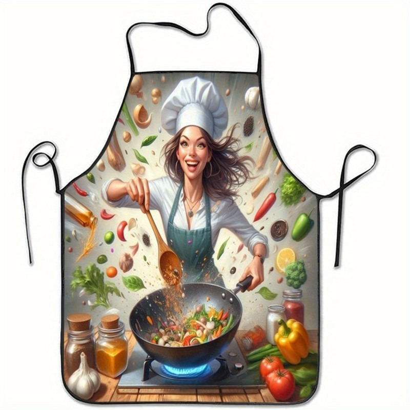 Tablier de cuisine imprimé pou - Home Cooking Chef avis et prix